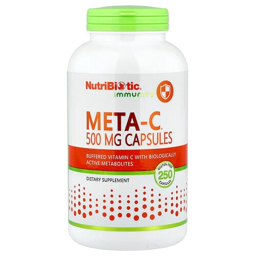 뉴트리바이오틱 NutriBiotic, 면역력, Meta-C®, 캡슐 250정 상세 이미지