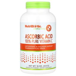 뉴트리바이오틱 NutriBiotic, 면역력, 아스코르브산, 100% 순수 비타민C, 결정형 분말, 454g(16oz)