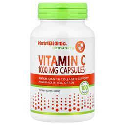 뉴트리바이오틱 NutriBiotic, 면역력, 비타민C, 1,000mg, 글루텐 무함유 캡슐 100정