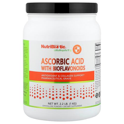 뉴트리바이오틱 NutriBiotic, Immunity, 바이오플라보노이드 함유 아스코르브산, 1kg(2.2lb) 상품 이미지