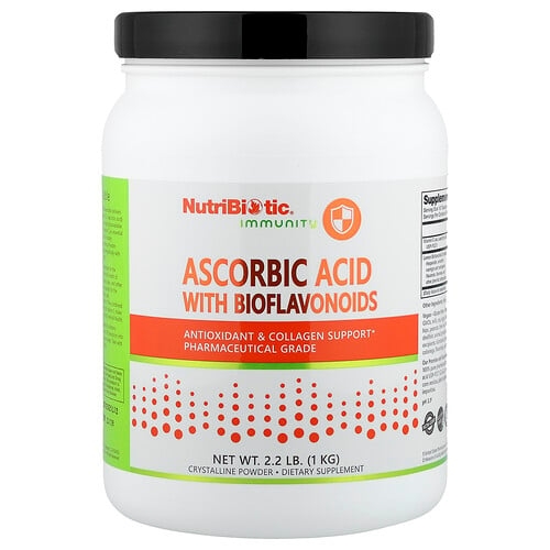 뉴트리바이오틱 NutriBiotic, Immunity, 바이오플라보노이드 함유 아스코르브산, 1kg(2.2lb) 상세 이미지