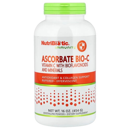 뉴트리바이오틱 NutriBiotic, Immunity, 아스코베이트 Bio-C, 바이오플라보노이드 및 미네랄 함유 비타민C, 454g(16oz) 상세 이미지