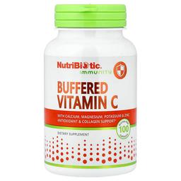 뉴트리바이오틱 NutriBiotic, 면역력, 완충형 비타민C, 글루텐 무함유 캡슐 100정