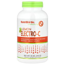 뉴트리바이오틱 NutriBiotic, 면역력, 레몬 Electro-C 분말, 454g(16oz)