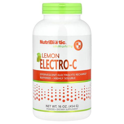 뉴트리바이오틱 NutriBiotic, 면역력, 레몬 Electro-C 분말, 454g(16oz) 상품 이미지
