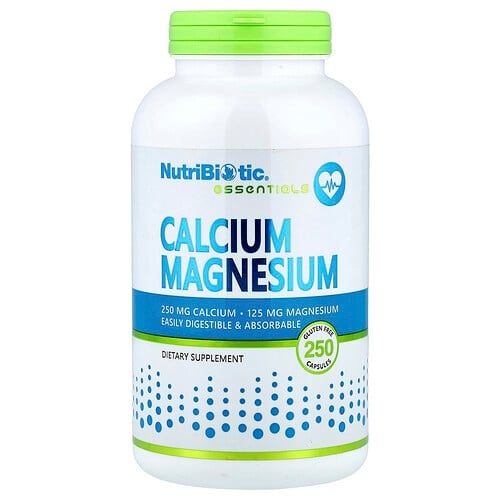 뉴트리바이오틱 NutriBiotic, 필수 영양소, 칼슘 마그네슘, 캡슐 250정 상세 이미지