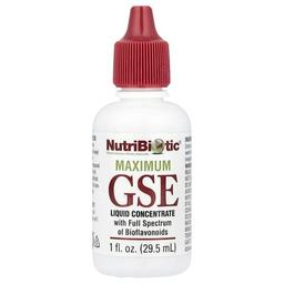뉴트리바이오틱 NutriBiotic, 맥시멈 GSE, 액상 농축물, 29.5ml(1fl oz)