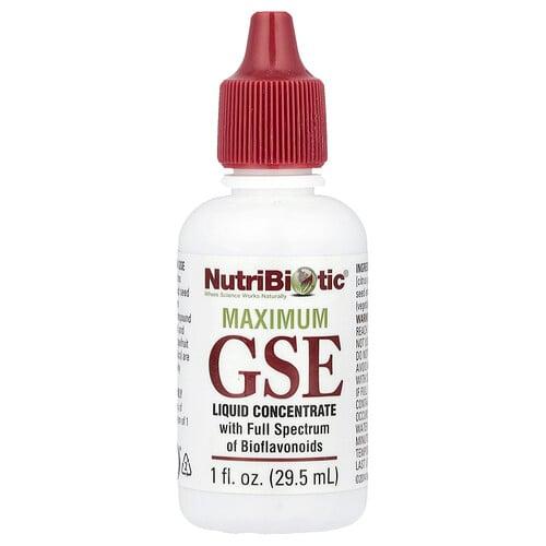 뉴트리바이오틱 NutriBiotic, 맥시멈 GSE, 액상 농축물, 29.5ml(1fl oz) 상품 이미지