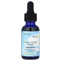 Nutra BioGenesis, 비타민D3/K2 에멀전, 30 ml(1 fl oz)