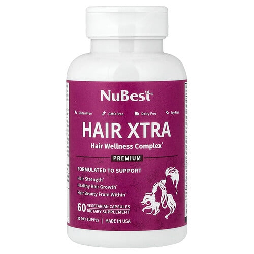 누베스트 NuBest, Hair Xtra, 베지 캡슐 60정 상세 이미지