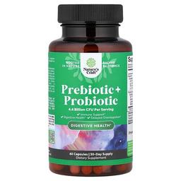 네이처스 크래프트 Nature's Craft, 프리바이오틱 + 프로바이오틱, 캡슐 60정
