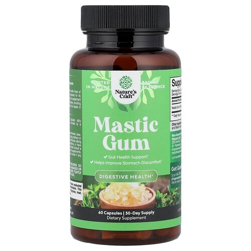 네이처스 크래프트 Nature's Craft, 매스틱검, 캡슐 60정(캡슐 1정당 500mg) 상세 이미지