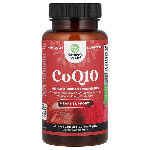 네이처스 크래프트 Nature's Craft, CoQ10, 액상 캡슐 60정(캡슐 1정당 100mg) 상품 이미지