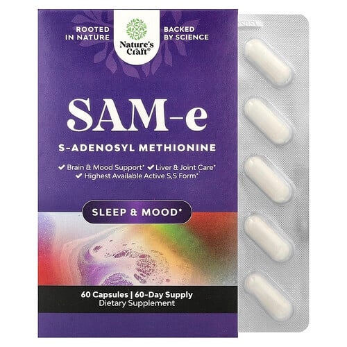 네이처스 크래프트 Nature's Craft, SAM-e, 200mg, 캡슐 60정 상세 이미지