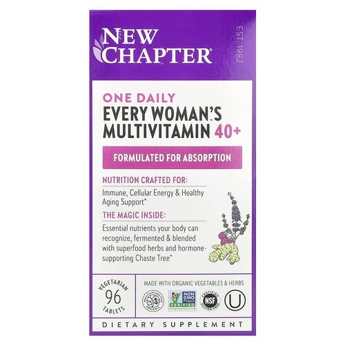뉴챕터 New Chapter, 원 데일리 모든 여성용 Multivitamin™ 40+, 베지 정제 96정 상세 이미지