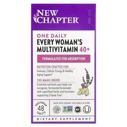 뉴챕터 New Chapter, One Daily, Every Woman's™ 종합비타민40+, 베지 정제 48정