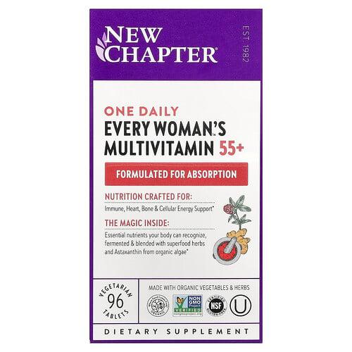 뉴챕터 New Chapter, Every Woman 원 데일리 55+ 종합비타민, 식물성 정제 96정 상품 이미지