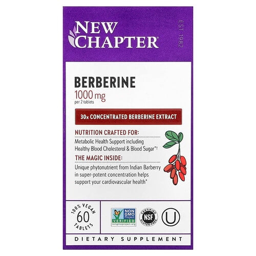 뉴챕터 New Chapter, 베르베린, 비건 정제 60정(1정당 500mg) 상세 이미지