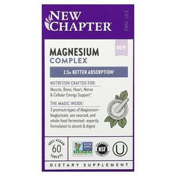 뉴챕터 New Chapter, 마그네슘 복합체, 60정(1정당 162.5mg)