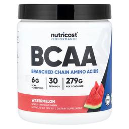 뉴트리코스트 Nutricost, 퍼포먼스, BCAA, 수박, 279g(10oz)