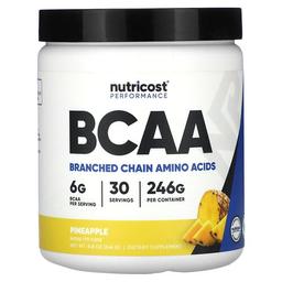 뉴트리코스트 Nutricost, 운동 능력, BCAA, 파인애플, 246g(8.8oz)