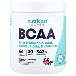 뉴트리코스트 Nutricost, Women, BCAA, 딸기 레모네이드, 342g(12.2oz)