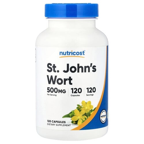 뉴트리코스트 Nutricost, 세인트존스워트, 500mg, 캡슐 120정 상세 이미지