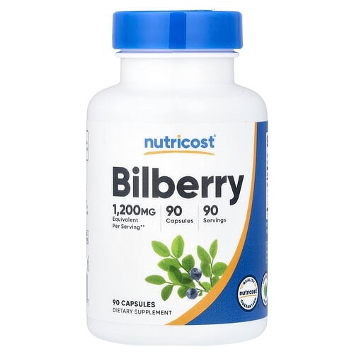 뉴트리코스트 Nutricost, 빌베리, 캡슐 90정(캡슐 1정당 300mg) 상세 이미지