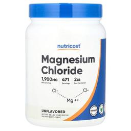 뉴트리코스트 Nutricost, 마그네슘클로라이드, 무맛, 907g(32.4oz)