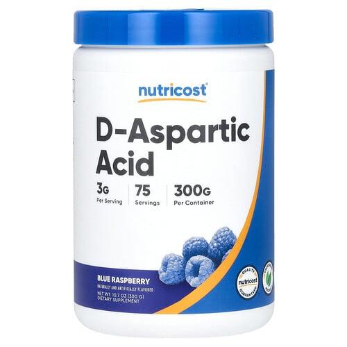 뉴트리코스트 Nutricost, D-아스파르트산, 블루 라즈베리, 300g(10.7oz) 상품 이미지