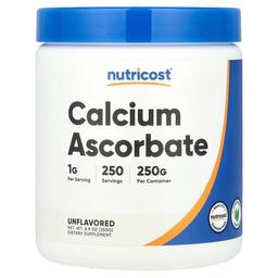 뉴트리코스트 Nutricost, 아스코르브산칼슘, 무맛, 250g(8.9oz)