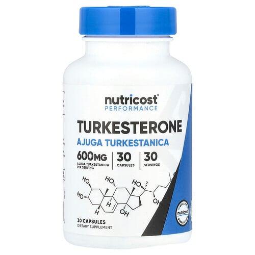 뉴트리코스트 Nutricost, 운동 능력, 터케스테론, 캡슐 30정 상품 이미지