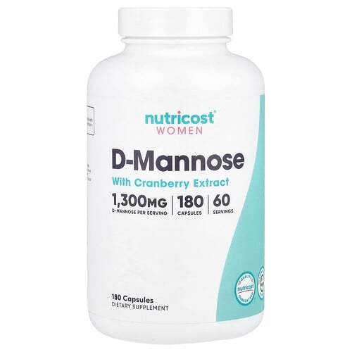 뉴트리코스트 Nutricost, 여성, 크랜베리 추출물 함유 d-만노스, 캡슐 180정 상세 이미지