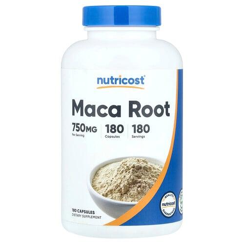 뉴트리코스트 Nutricost, 마카 뿌리, 750mg, 캡슐 180정 상품 이미지