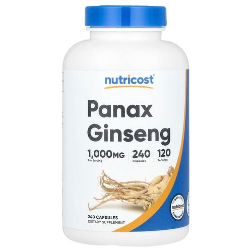 뉴트리코스트 Nutricost, 인삼, 캡슐 240정(캡슐 1정당 500mg) 상세 이미지