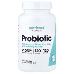 뉴트리코스트 Nutricost, 여성용, 프로바이오틱, 캡슐 120정