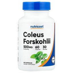 뉴트리코스트 Nutricost, 포스콜리, 캡슐 60정(캡슐 1정당 250mg)