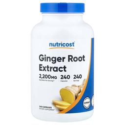 뉴트리코스트 Nutricost, 생강뿌리추출물, 캡슐 240정(캡슐 1정당 550mg)