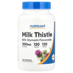 뉴트리코스트 Nutricost, 밀크시슬, 300mg, 캡슐 120정