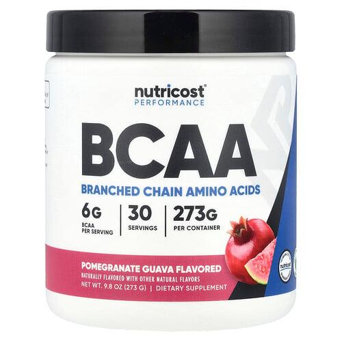 뉴트리코스트 Nutricost, 운동 능력, BCAA, 석류 구아바, 273g(9.8oz) 상품 이미지