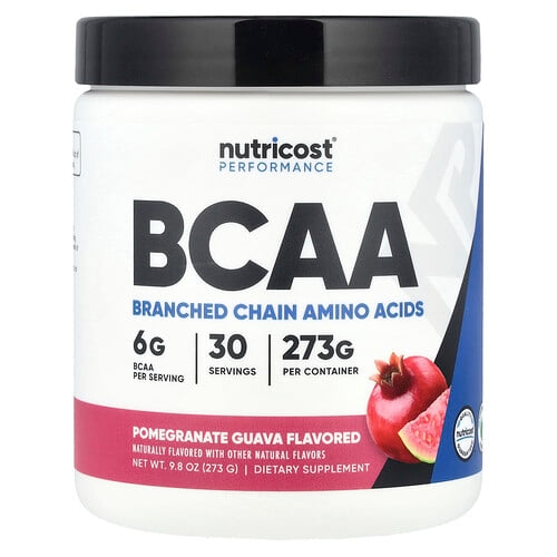 뉴트리코스트 Nutricost, 운동 능력, BCAA, 석류 구아바, 273g(9.8oz) 상세 이미지
