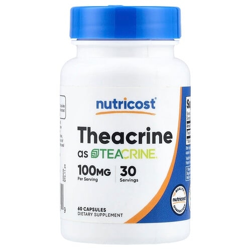 뉴트리코스트 Nutricost, Teacrine®, 캡슐 60정(캡슐 1정당 50mg) 상세 이미지
