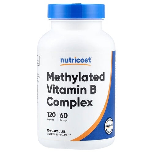 뉴트리코스트 Nutricost, 메틸화 비타민B 복합체, 캡슐 120정 상세 이미지