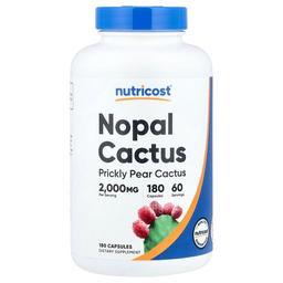 뉴트리코스트 Nutricost, 노팔 선인장, 캡슐 180정(캡슐 1정당 666mg)