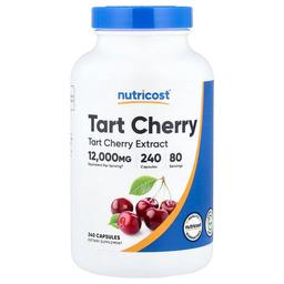 뉴트리코스트 Nutricost, 타트체리, 캡슐 240정(캡슐 1정당 400mg)