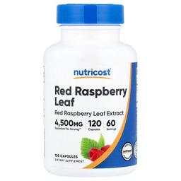 뉴트리코스트 Nutricost, 레드 라즈베리 잎, 캡슐 120정(캡슐 1정당 150mg)