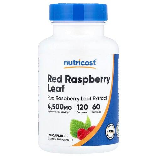뉴트리코스트 Nutricost, 레드 라즈베리 잎, 캡슐 120정(캡슐 1정당 150mg) 상품 이미지