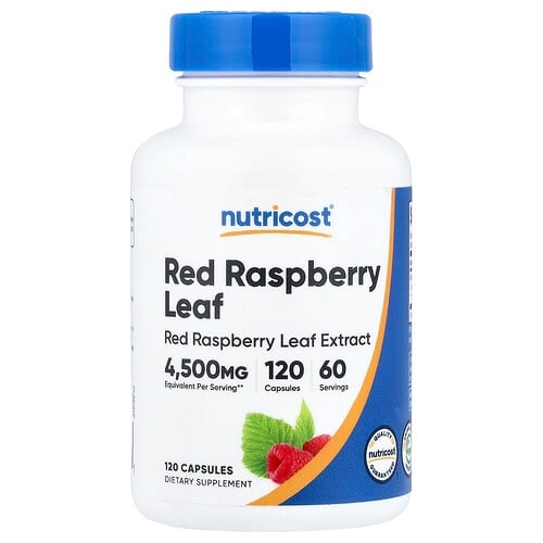 뉴트리코스트 Nutricost, 레드 라즈베리 잎, 캡슐 120정(캡슐 1정당 150mg) 상세 이미지