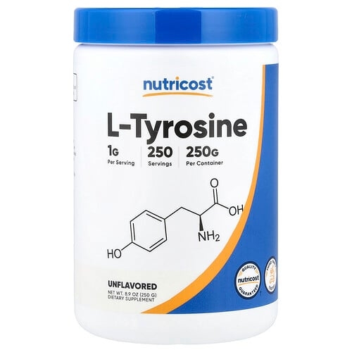 뉴트리코스트 Nutricost, l-타이로신, 무맛, 250g(8.9oz) 상세 이미지