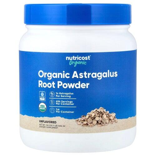 뉴트리코스트 Nutricost, 유기농 황기 뿌리 분말, 무맛, 454g(16.2oz) 상품 이미지